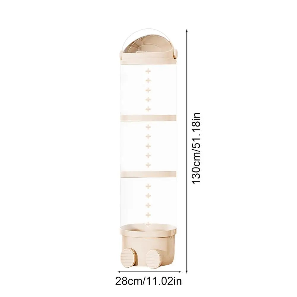 Plush Doll Storage Tube 3 layer / 4 layers Stuffed Animal Storage Toy Display Transparent Stuffed Dolls Storage Bucket Organizer