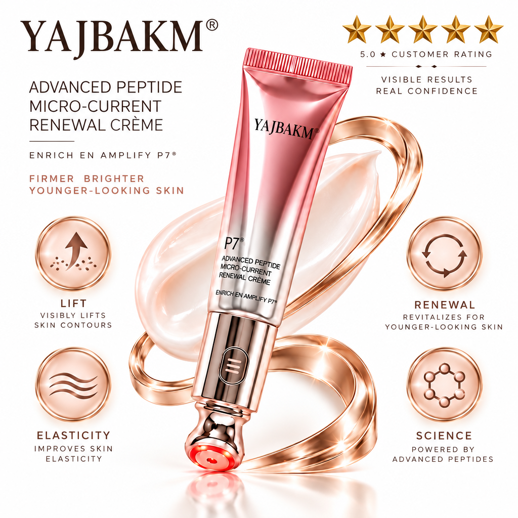 ✨ YAJBAKM® Micro-Current Lifting Crème Instantly Firm, Lift & Sculpt in Seconds. No Needles. No Downtime. Built-in Metal Massager + Advanced Peptides
