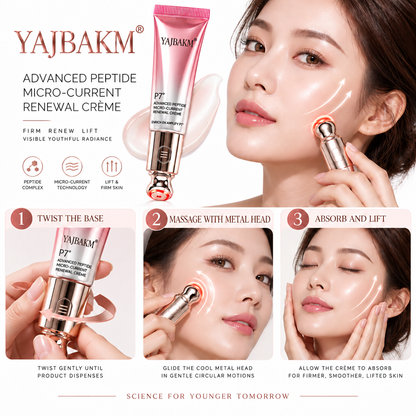 ✨ YAJBAKM® Micro-Current Lifting Crème Instantly Firm, Lift & Sculpt in Seconds. No Needles. No Downtime. Built-in Metal Massager + Advanced Peptides
