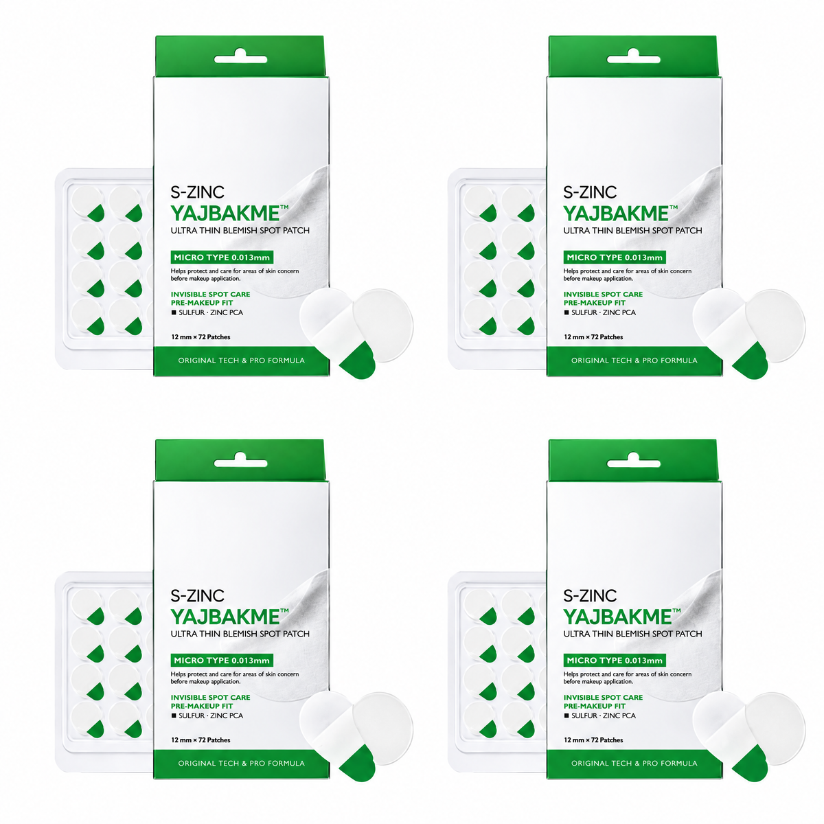 YAJBAKME™ Ultra Thin Invisible Blemish Patch – 0.013mm Hydrocolloid Spot Care Patch with Zinc PCA for Clearer Looking Skin
