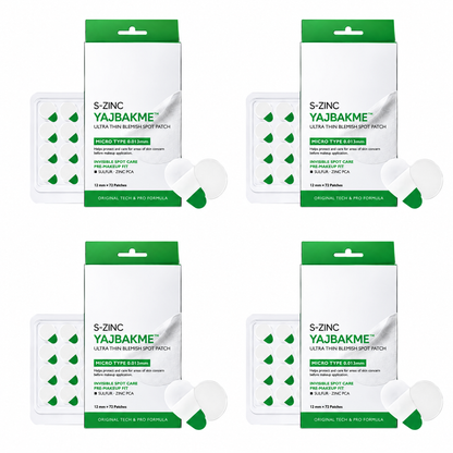 YAJBAKME™ Ultra Thin Invisible Blemish Patch – 0.013mm Hydrocolloid Spot Care Patch with Zinc PCA for Clearer Looking Skin